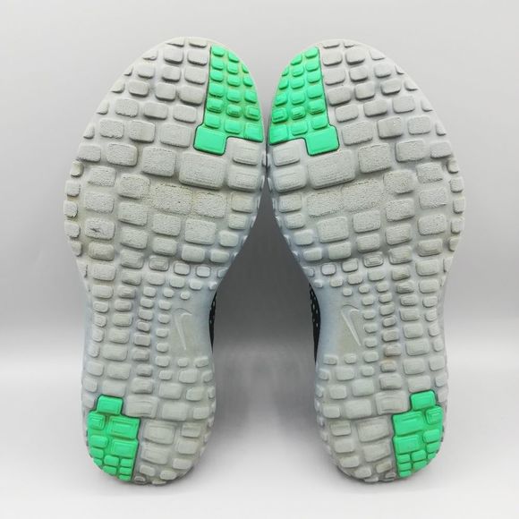 Nike FS Lite Run 2 Black Green Running Shoes - Women's 8.5 - Picture 7 of 8